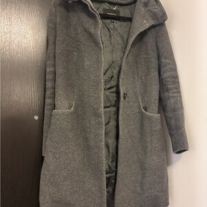 Babaton Aritzia Gray Women's Wool Coat